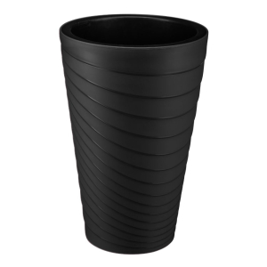 Doniczka okrągła TWISTA 30x45cm czarny